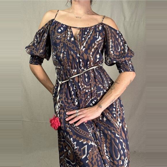 Anthropologie Vanessa Virginia Convivial Midi Dress size 2 - Picture 4 of 15